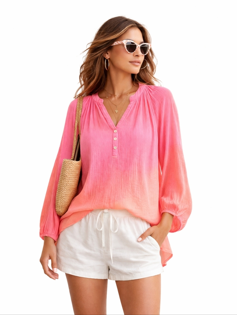 Lilly Pulitzer XXS Ombre Popover Tunic Coastal Resortwear